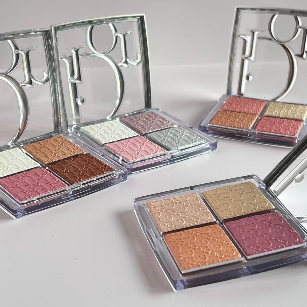 Yolo ❤Phiên bản mới Blush Highlight bốn màu#001爆闪天花板高颜值盘化妆品学生006#