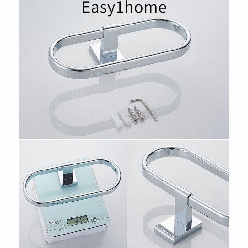 KOHLER Giá treo khăn tắm Kohler cổ điển bằng đồng, giá treo khăn đơn giản cho phòng tắm, giá treo khăn hình tròn không c