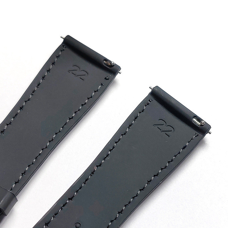 Dây đeo đồng hồ silicon màu đen khâu chống nước 20mm 22mm cho SEIKO Diver Lặn cá ngừ SKX007 SNX Dây đeo đồng hồ dành cho nam nữ Vòng tay tháo nhanh