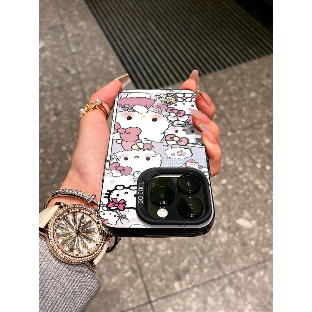 Ốp lưng chống sốc Hello Kitty truyện tranh thiết kế dễ thương độc đáo phong cách nữ tính Cấp iPhone 17/16/15/14/13/12/11