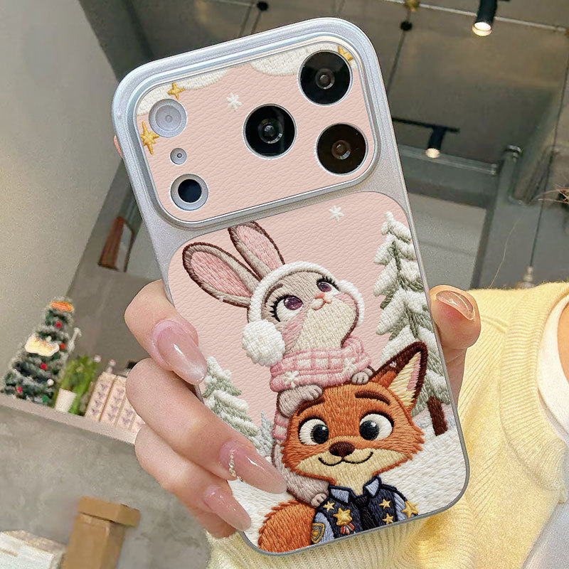 Ốp lưng iPhone Judy & Nick Pattern Bao da mềm cao cấp đựng máy ảnh - iP7/8/X/XS/XR/11/12/13/14/15/16/17/Plus/Air/Pro/Max