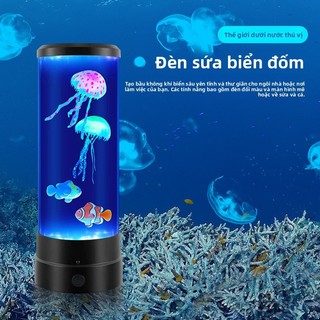 [Bảo Hành 1 Đổi 1] Đèn Trang Trí Đại Dương VINZEO - Hiệu Ứng Sứa & Cá Sống Động, Đèn Ngủ Chill Cho Phòng Ngủ