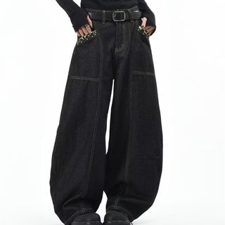 CGF Quần jean phong cách unisex cao cấp mang hơi thở retro Mỹ Unisex Fashion