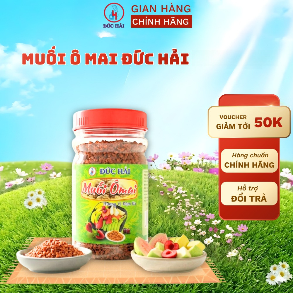 Muối Ô Mai Đức Hải Chua Ngọt đậm đà Chấm Trái Cây - Đồ Nướng - Gia vị Tẩm Ướp - Lọ 110g