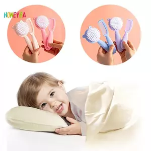 < Honeyba > 2 Chiếc Lược Chải Tóc Cho Bé Di Động Sơ Sinh Tập Đi Nylon Mềm Tóc Đầu Máy Mát Xa Bộ Lược Cho Bé Kid Đồ Chăm Sóc Tóc Đẹp