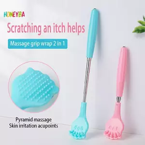 < Honeyba > Tay cầm năm phần Kính thiên văn Ba Scratcher cho máy mát xa ngứa Ba Cạp Massage Ba Scratcher Giảm công cụ chống ngứa Đẹp