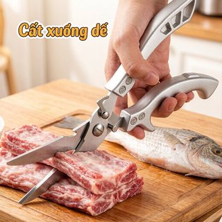 Kéo xương gà bằng thép không gỉ Kéo nhà bếp hạng nặng Máy cắt vảy cá gia cầm
