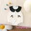 Bộ áo liền quần cho bé gái mùa hè Ruffle Pocket Bow Trang trí áo liền quần cổ búp bê không tay