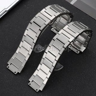 19,5x27mm cho Hublot Bigbang Thép Không Gỉ Dây Đeo Đồng Hồ Bướm Khóa Mờ Kim Loại Dây Đeo Đồng Hồ Nam Nữ Kinh Doanh Dây Đeo Tay