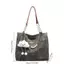 PNPIA- Cloud Charm Pearl Chain Túi văn phòng dành cho nữ Da Gradient Phong cách thanh lịch Công suất lớn Tote làm việc
