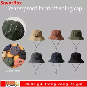 Mũ Xô SAVORBOX, Mũ Câu Cá Chống Thấm Nước Nhanh Khô, Túi Bảo Quản Di Động Mùa Hè Chống Nắng Mũ Chống Nắng Leo Núi