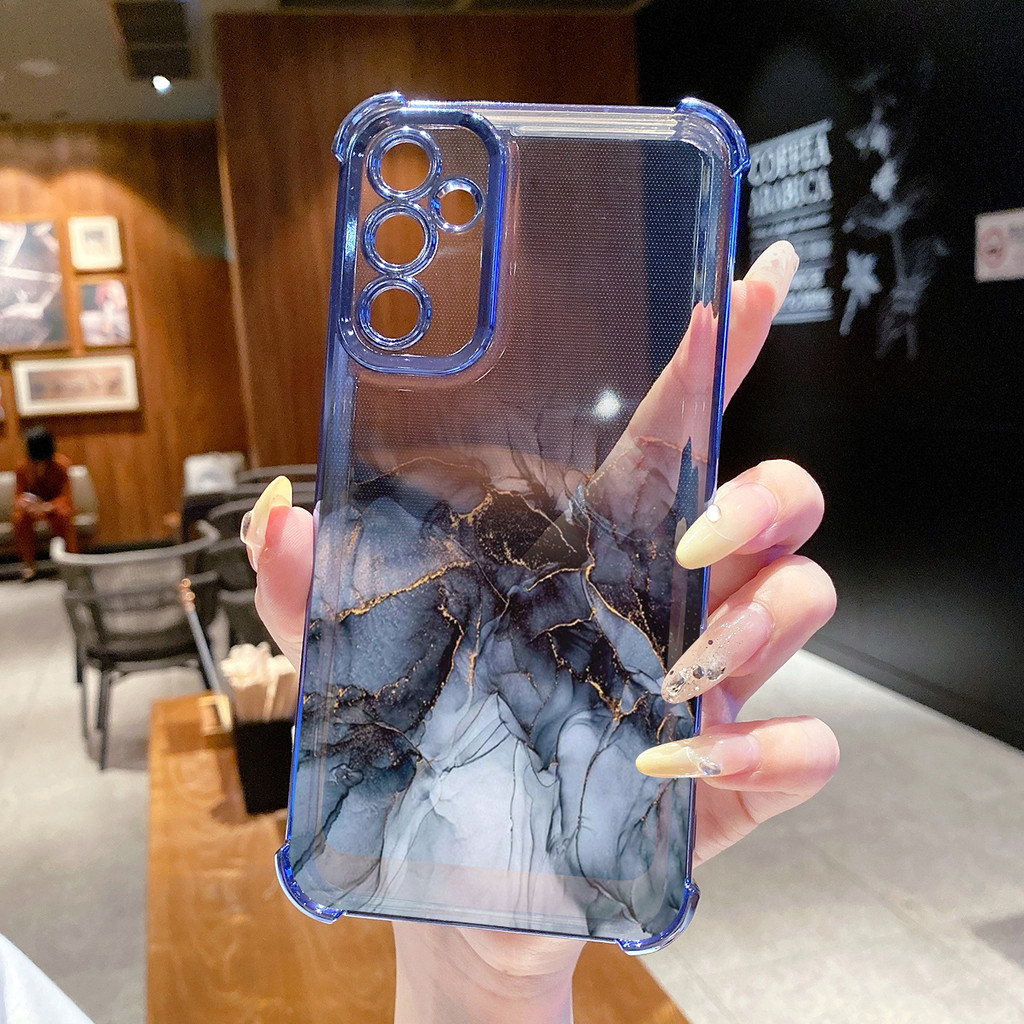 Tương thích với Samsung Galaxy A17 A07 A15 A05 A35 A55 A14 A34 A56 A36 A06 A16 Màu Gradient Tranh Mạ Trong Suốt Vỏ Chống Rơi