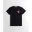 Hollister Nam Phong Cách Đường Phố Mỹ Top Cơ Bản Họa Tiết Graffiti Áo Thun Cổ Tròn Tay Ngắn