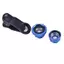 Luckyew 3In1 Điện thoại di động Mắt cá + Góc rộng + Ống kính máy ảnh Macro cho điện thoại di động đa năng TQ