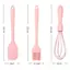 Luckyew 3 Cái / bộ Silicone Nướng Bộ Bánh Kem Thìa Cạp Nhà Bếp Hộ Gia Đình Đánh Trứng Thịt Nướng Dầu Bàn Chải Tiện Ích Đồ Dùng Nhà Bếp TQ