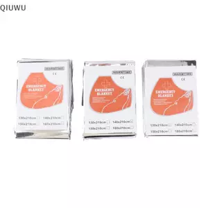 Chăn cứu hộ khẩn cấp QIUWU Ngoài trời Chống nước Giữ ấm Chăn sinh tồn Chăn cách nhiệt 130 / 140 / 160 * 210CM.