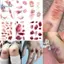 Kudosation 4 Tờ Halloween Vết Thương Bruising Hình Xăm Tạm Thời Cosplay Chống Thấm Nước Cánh Tay Mắt Cá Chân Hình Xăm Stiers Lâu Dài Giả Hình Xăm Đẹp