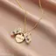 I Love You Heart Luly Butterfly Xương đòn / Mặt dây chuyền bằng thép không gỉ cho bé gái / Trang sức Nelace trái tim cao cấp mới