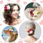 Chân tóc hoa Hawaii PYCOU, Kẹp tóc hoa Boho ngọt ngào tươi, Móng vuốt tóc hoa nhân tạo thời trang Đa năng Frangipani Kẹp mỏ vịt Đạo cụ ảnh cho kỳ nghỉ