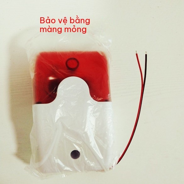 Còi báo động đa năng 103 đèn chớp, hỗ trợ 2 nguồn điện - Còi Hú Đèn Chớp Báo Động, Đèn Chớp, 12V DC