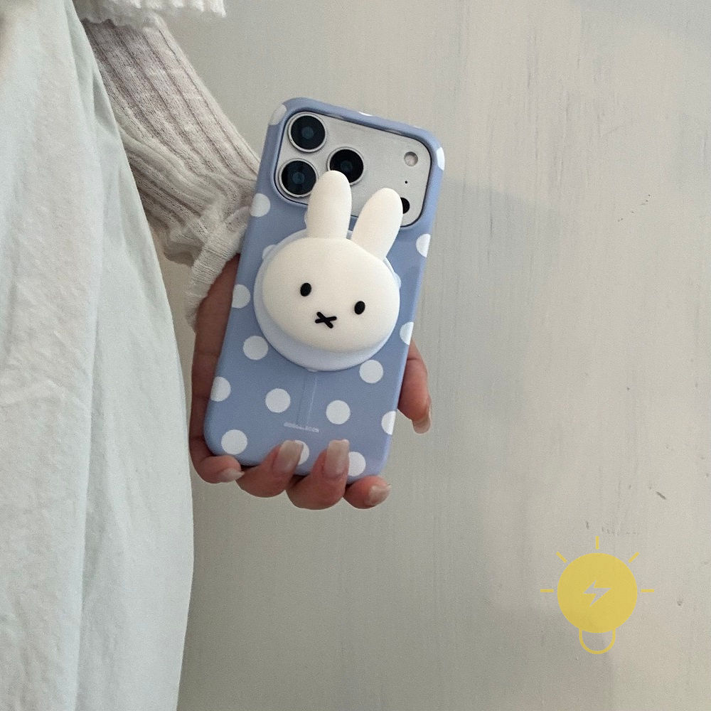Phone Case For iPhone 17 Pro Max 16 15 PC Magnetic Polka Dot Hard Polka Dot Aesthetic Korean Cute