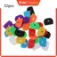 KIN 32 Chiếc Cho Mũ Chìa Khóa Thiết Thực Cho Vỏ Chìa Khóa Thẻ Topper Nhãn ID Silicone Mã Hóa Màu Sắc Cho Chìa Khóa Nhận Dạng Bao Phù Hợp