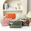 FAVORITEGOODS Túi Trang Điểm PVC, Chất Liệu PVC Túi Trang Điểm Sọc Chống Thấm Nước, Chấm Bi Chất Lượng Cao Họa Tiết Sọc Da Báo Du Lịch Túi Đựng Mỹ Phẩm Du Lịch