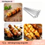 Xiên Nướng Thịt 20cm/30cm Inox 304 - Bộ 5/10 Que, Chống Gỉ, Phù Hợp BBQ, Bếp Than Hoa