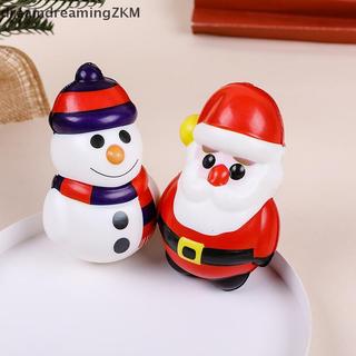 [dreamdreaming] 4 Cây thông Noel Ông già Noel Nai sừng tấm Người tuyết Squeezy Hoạt hình dễ thương Phục hồi chậm Đồ chơi mềm Đồ chơi tái tạo căng thẳng Quà tặng Giáng sinh [zkm]