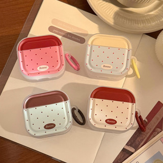 [Sheren] ins Vỏ tai nghe chấm bi màu tương phản phong cách Hàn Quốc Thích hợp cho vỏ bảo vệ tai nghe AirpodPro1 / 4