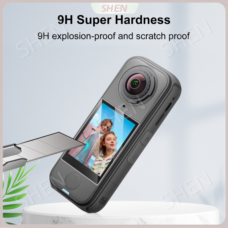 PULUZ Fat Niu Thích Hợp Cho Insta360X4 Máy Ảnh Thể Thao Toàn Cảnh HD Phim Cường Lực 360 Phụ Kiện Phim