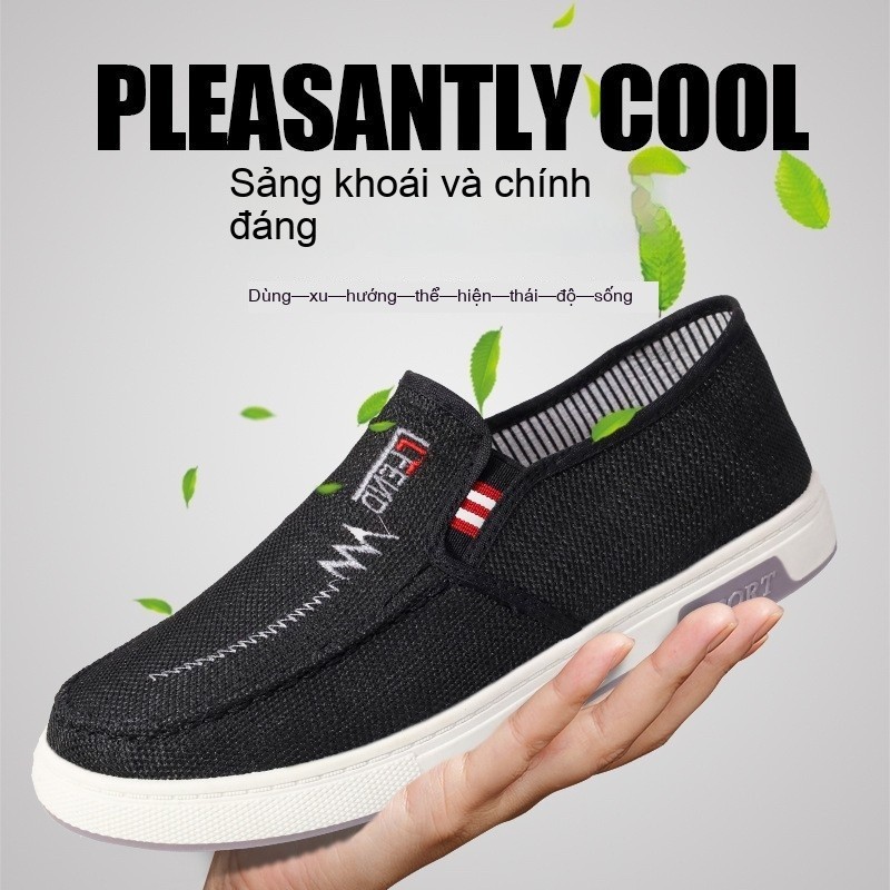 🇻🇳Giày Nam Đế Bằng Thoải Mái Thoáng Khí Kiểu Dáng Tối Giản Phù Hợp Đi Chơi Công Sở Hàng Sẵn Giao Nhanh