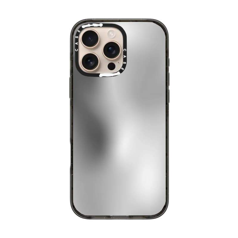 CASECASE X Blurred Darkness Case Black Edge Clear Hard Từ Hút Tác Động Dành Cho Apple IPhone 12 13 14 15 16 17 Pro Max Air Plus Có Hộp