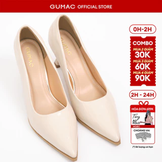 Giày cao gót nữ GUMAC da vân  GF04042