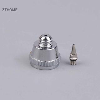 ZTHOME - Bộ phận thay thế airbrush gồm vòi phun và kim cọ đa kích thước (0,2 / 0,3 / 0,5 mm) và nắp vòi phun