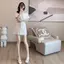 CS082 - VÁY TRẮNG THIẾT KẾ TRỄ VAI TÔN DÁNG SANG TRỌNG
