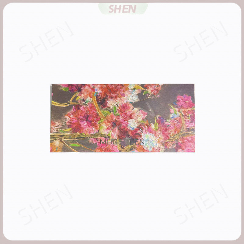 Phong Cách Mới 12 Màu Begonia Hoa Tranh Sơn Dầu Phong Cách Hồng Nâu Phấn Mắt Bảng Matte Pearlescent Fine Nhấp Nháy Màu Đất Thấp bão Hòa Bảng Phấn Mắt