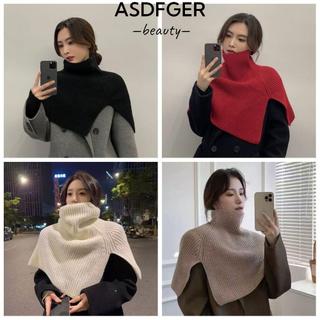 Khăn Chui Đầu ASDFGER Giả Dệt Kim Cổ Rùa - Màu Trơn, Ấm Mùa Đông