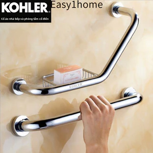 【 KOHLER 】 Tay cầm phòng tắm hoàn toàn mới, thanh vịn bồn tắm bằng đồng cho người già, thanh vịn dày chống trượt, thanh