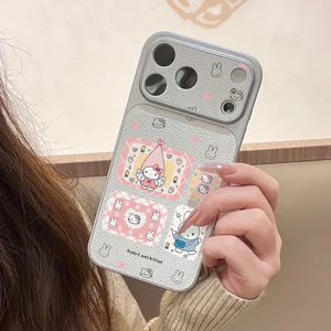 Ốp lưng iPhone họa tiết Miffy Bunny Bao da mềm cao cấp đựng máy ảnh -iP7/8/X/XS/XR/11/12/13/14/15/16/17/Plus/Air/Pro/Max