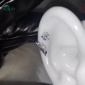 Springevenstar 2 Chiếc Đa Năng Tinh Tế Sáng Bóng Cánh Tai Xương Móng Tay Cho Nữ Thời Trang Cá Tính Khuyên Tai Phụ Kiện Trang Sức Quà Tặng Springevenstar