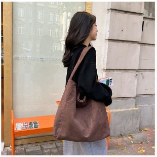 Túi xô tote công suất lớn da lộn mờ mới