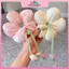 MYPANDA Ngọt Ngào Nữ Hoa Tulip Ruy Băng Tóc Scrunchies Cổ Tích Nơ Streamers Ruy Băng Tóc Đuôi Ngựa Giá Đỡ Phụ Kiện Tóc.