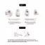 < Honeyba > 4 Tờ Halloween Vết Thương Bruising Hình Xăm Tạm Thời Cosplay Chống Thấm Nước Cánh Tay Mắt Cá Chân Hình Xăm Hình Xăm Giả Lâu Dài Đẹp