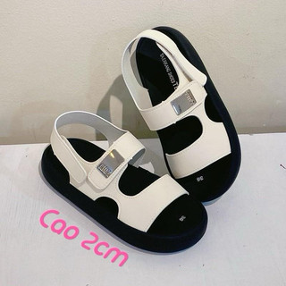 Sandal Nữ IGU đế cao 5cm và 2cm da mềm nhẹ chân hàng may sẵn quai ngang có khoen gương xinh xắn dễ phối đồ