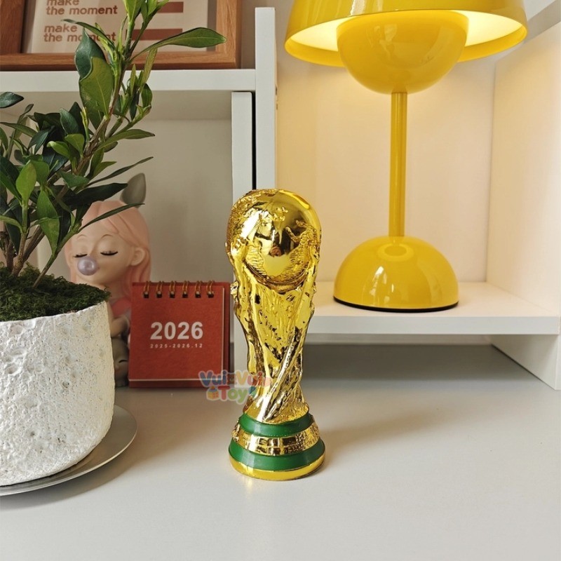 Mô hình cúp vàng World Cup 2026 – trang trí bàn làm việc, bàn học rất đẹp