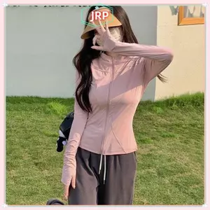 JRP Nữ Thể Thao Chống Nắng Áo Sơ Mi Mùa Hè Chạy Bộ Chặt Phù Hợp Với Tia UV Qui Khô Thoáng Khí Top Cho Tập Yoga Tập Gym Và Tập Thể Dục JRP