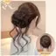PNPIA- Tự Nhiên Bla Móng Vuốt Kẹp Lông Tơ Tổng Hợp Tóc Bun Cho Dễ Dàng Updo Phong Cách Lộn Xộn Nhanh Cho Nữ