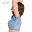 PNPIA- Áo thun lưới nữ thoáng khí có miếng đệm mồ hôi nách trong suốt để tập thể dục Yoga Giảm mùi thoải mái hàng ngày