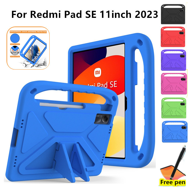 Ốp Lưng Cho Redmi Pad SE 11inch 2023 Vỏ Trẻ Em An Toàn Trẻ Em Máy Tính Bảng Bảo Vệ Bọt Chống Sốc Chất Liệu Cầm Tay Vỏ An Toàn Và Chống Rơi